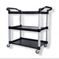 3-Tier Big Plastic Utility Trolley – Mobile Storage Cart for Shelving & Workspaces