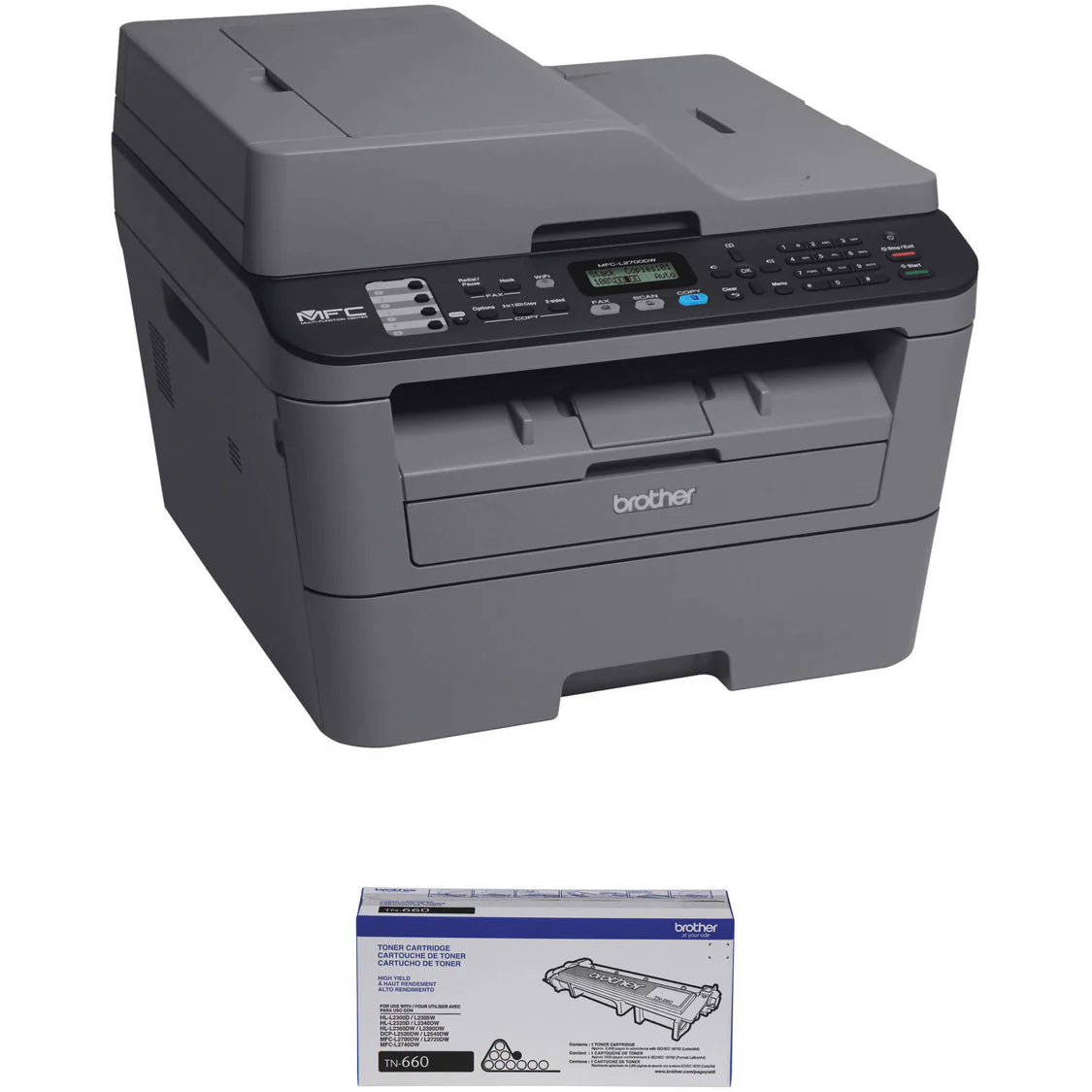 Brother MFC‑L2700DW – Compact Monochrome Laser All‑in‑One Printer
