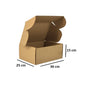 Large Shipping Box – 36x25x15 cm, White/Brown, Corrugated Mailer Box