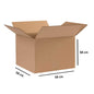 X-Large Square Carton – 58x58x58 cm, 5-Ply Brown Box (Holds 25–30 kg)