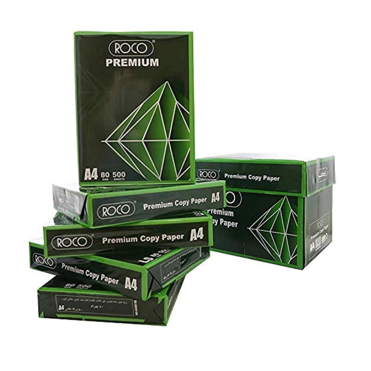 Roco A4 Copy & Print Paper – 80gsm, Carton of 5 Reams (2,500 Sheets)