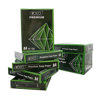 Roco A4 Copy & Print Paper – 80gsm, Carton of 5 Reams (2,500 Sheets)
