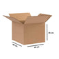 Large Square Carton – 45x45x45 cm, 5-Ply Brown Box (Holds 20–25 kg)