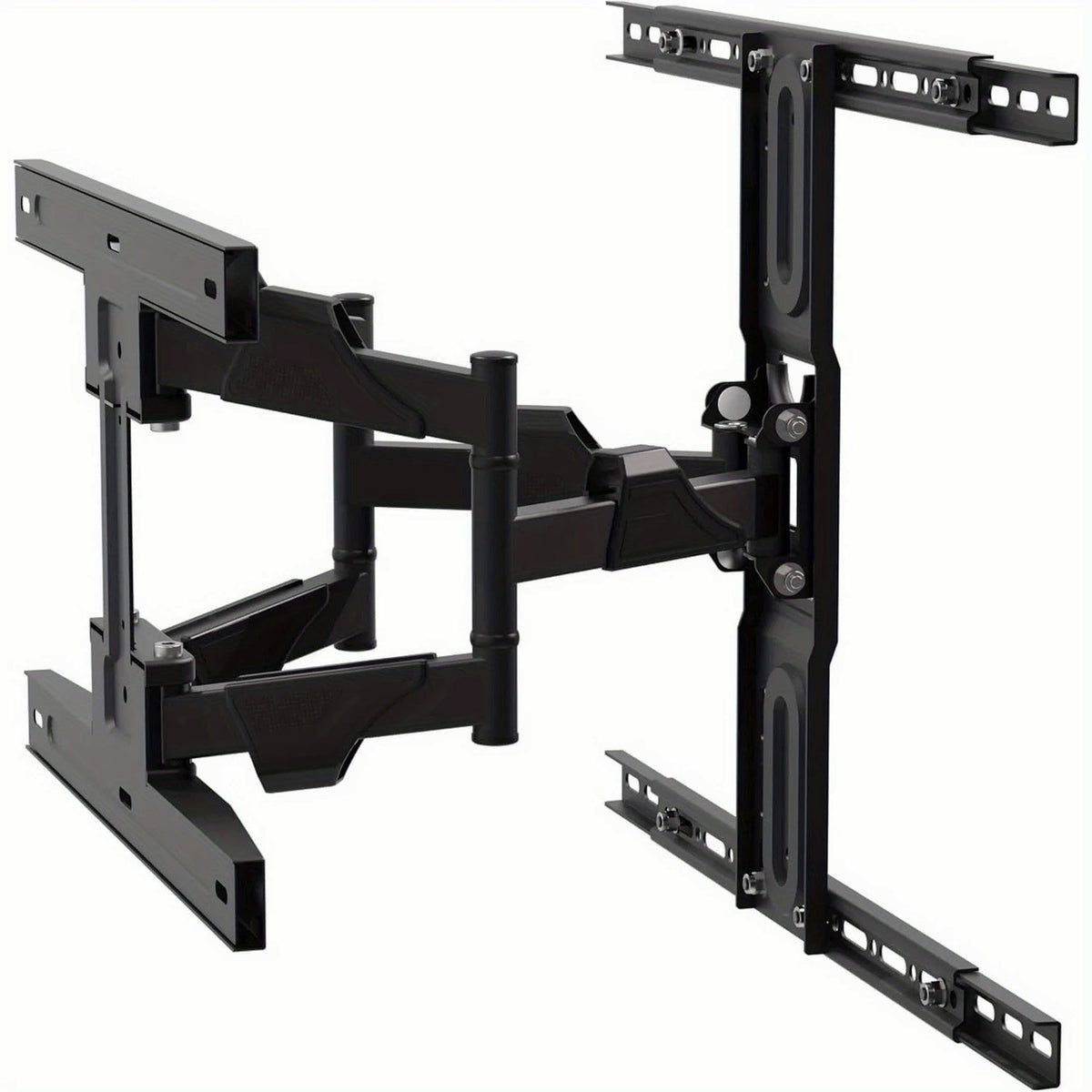 Wall-Mount Dual-Arm TV Bracket – Heavy-Duty for 4" to 75" Screens